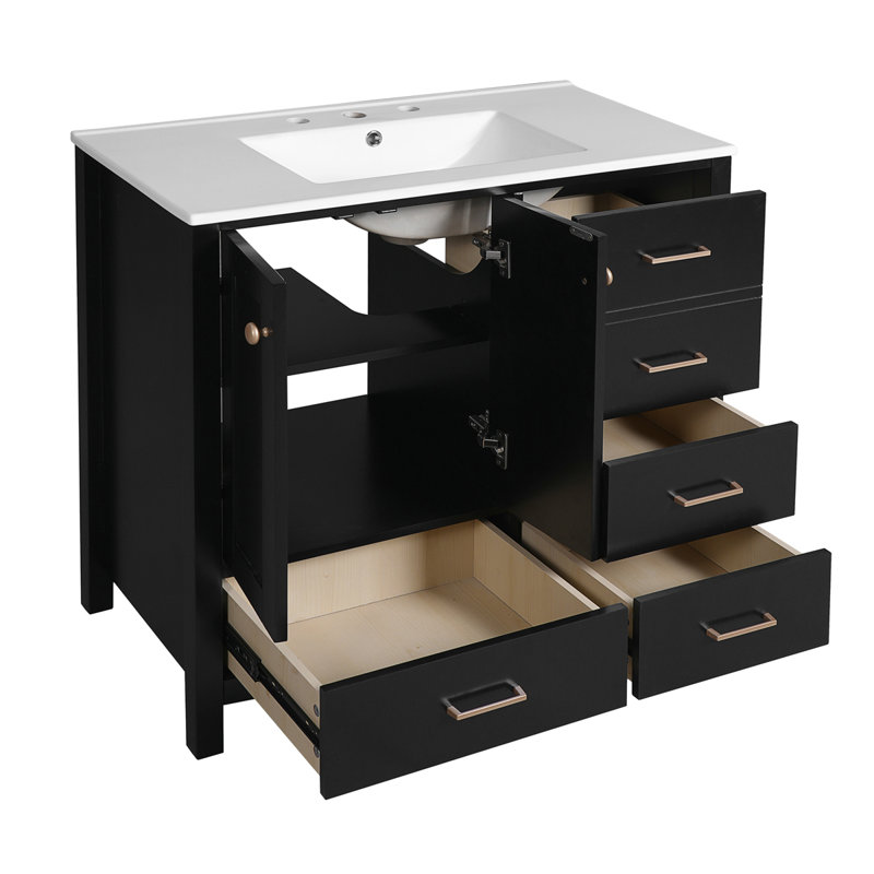 Meuble-lavabo 36 po avec lavabo en céramique