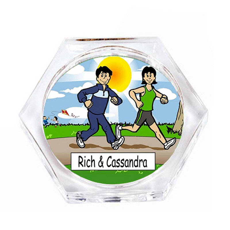 Ensemble de 4 sous-verres personnalisés, Oui