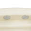 Canapé inclinable en cuir Sterling White Vegan