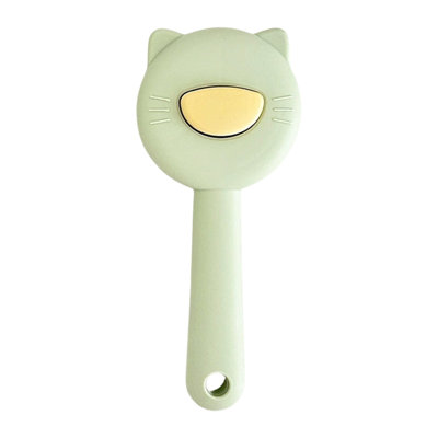 Spray Steam Pet Comb 7.7x3.1x1.2in Massage Hair Removal Brush For Dogs Cats, Green