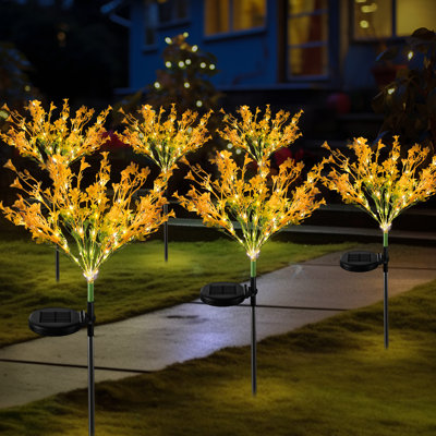 Éclairage solaire à fleurs pour l'extérieur