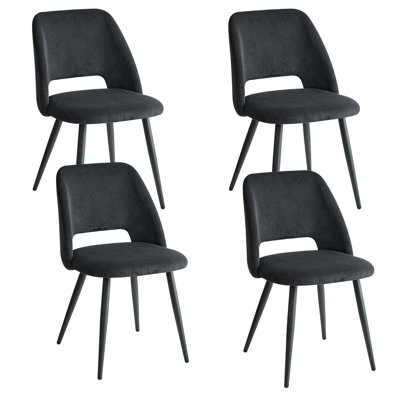 43.5cm H Upholstered Metal Parsons Chair