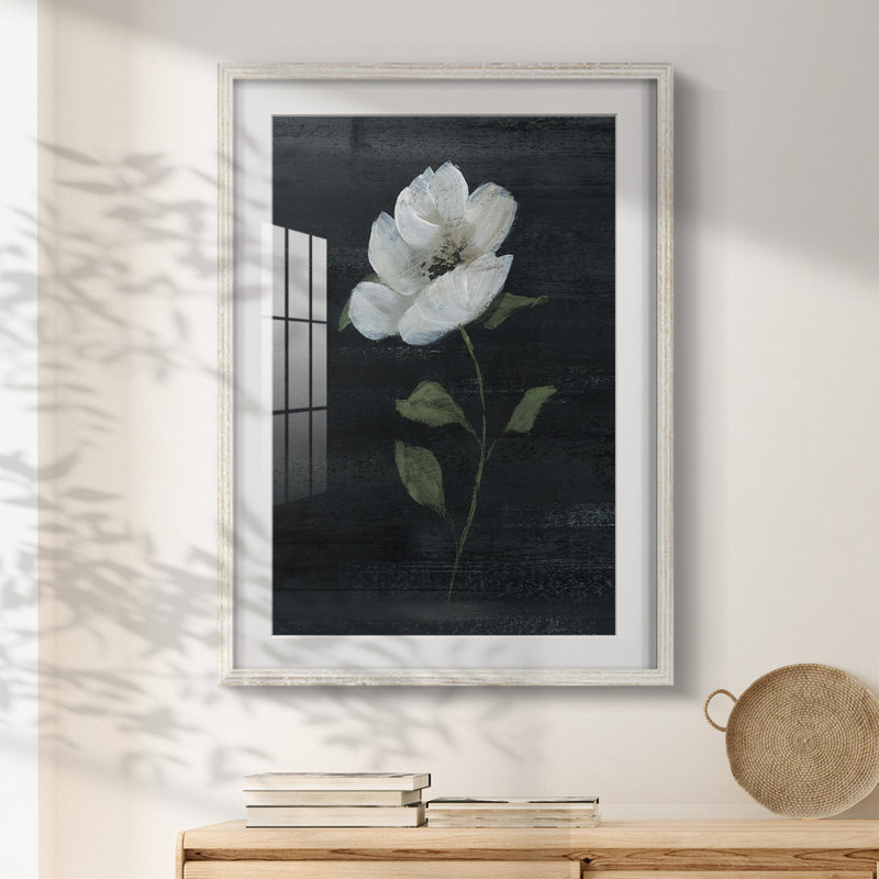 Mandragore - Toile tendue avec châssis, H 28,5 po x l 20,5 po, Blanc