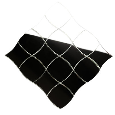 Art Deco 3" x 3" Glass Mosaic Tile