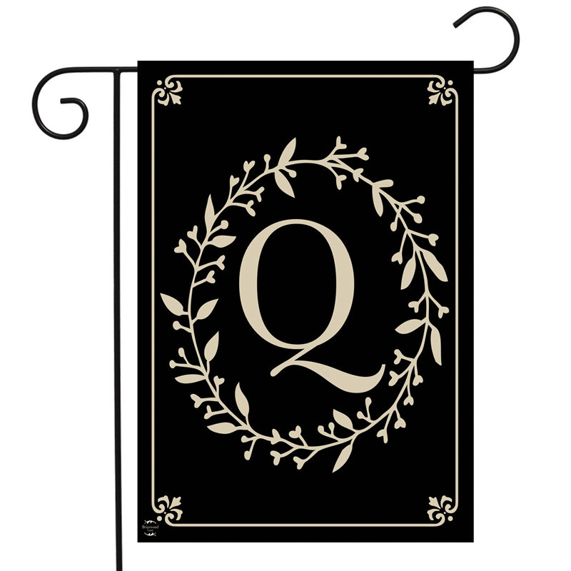  Classic Monogram Letter Q Garden Flag