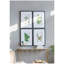 Ensemble de 4 art mural fougère botanique noir et blanc, décoration murale pour le vestibule du salon, 20 po x 28 po