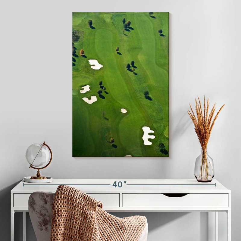 Sireci Golf Course From Above, 30" H x 20" W