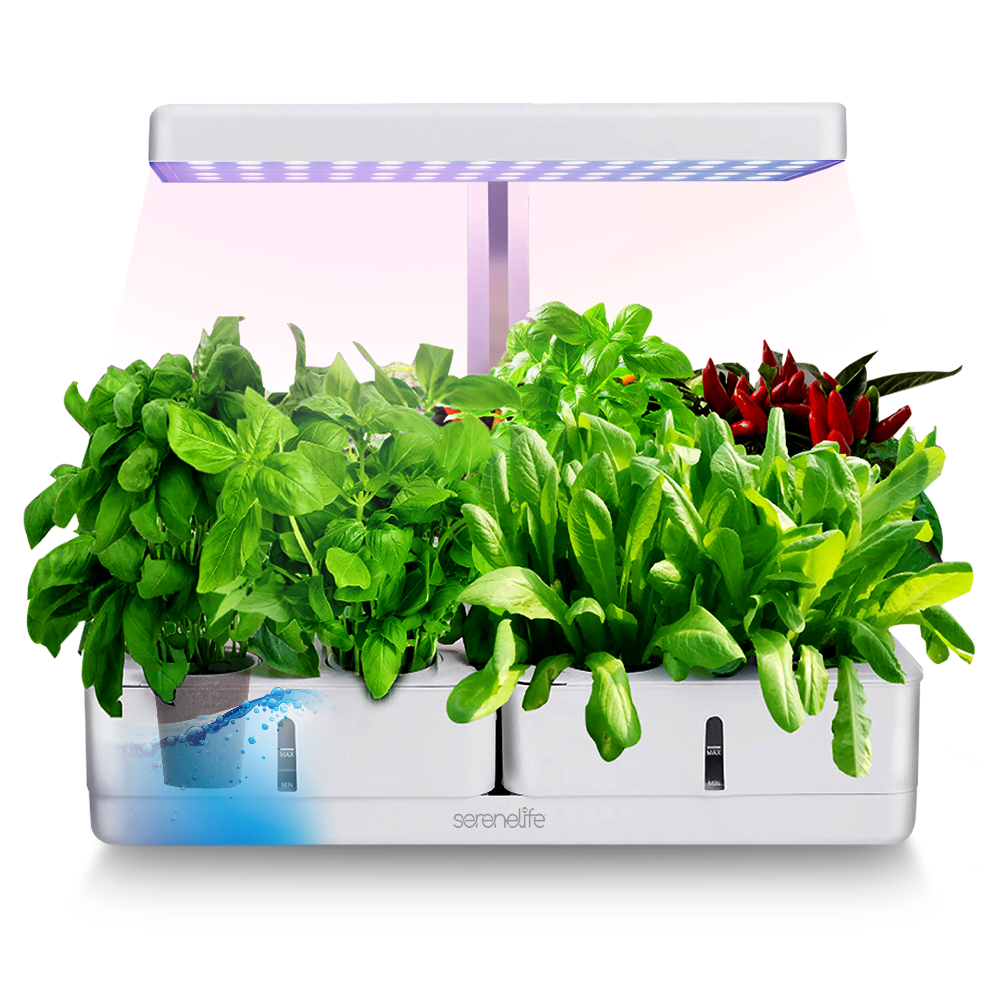 VIVOSUN Hydroponics Growing System, Herb Garden with Spectrum LED