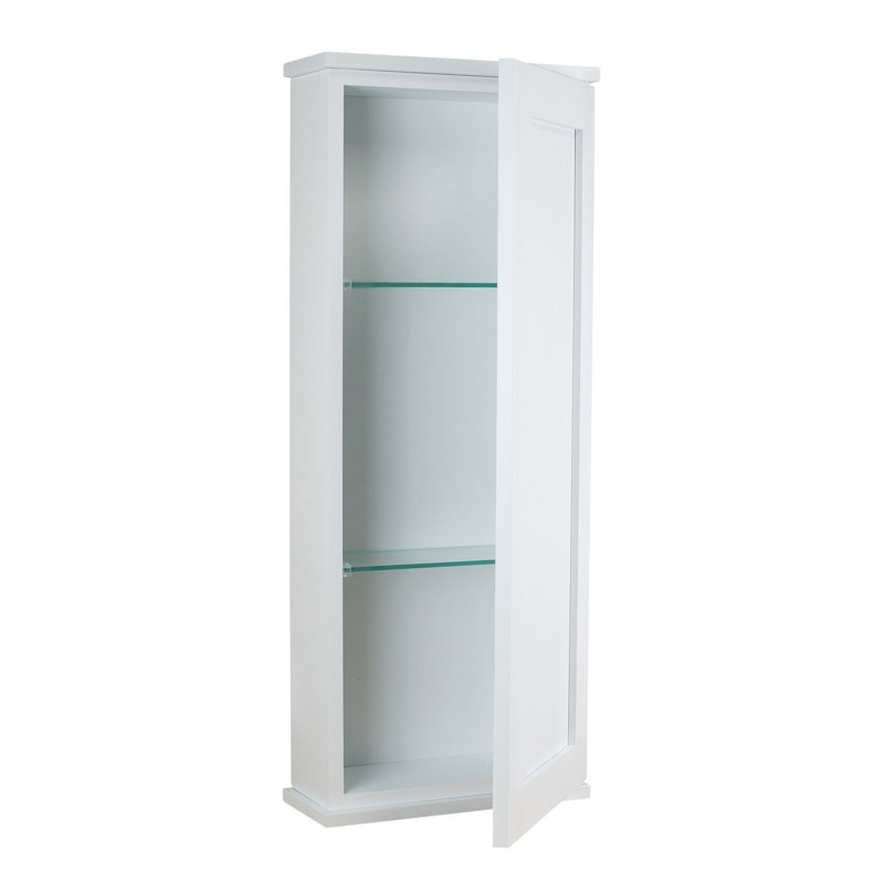 Armoire de salle de bain 15,5 "x H 37,5" x P 20 ", Blanc
