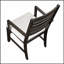 Ensemble de 2 fauteuils de style classique avec finition espresso et sièges rembourrés pour le confort et l'élégance dans les salles à manger