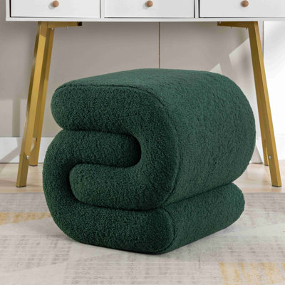 Tabouret de maquillage en forme de S