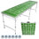 Table de go-pong de 8 pieds pliable (comprend 6 balles de pong)