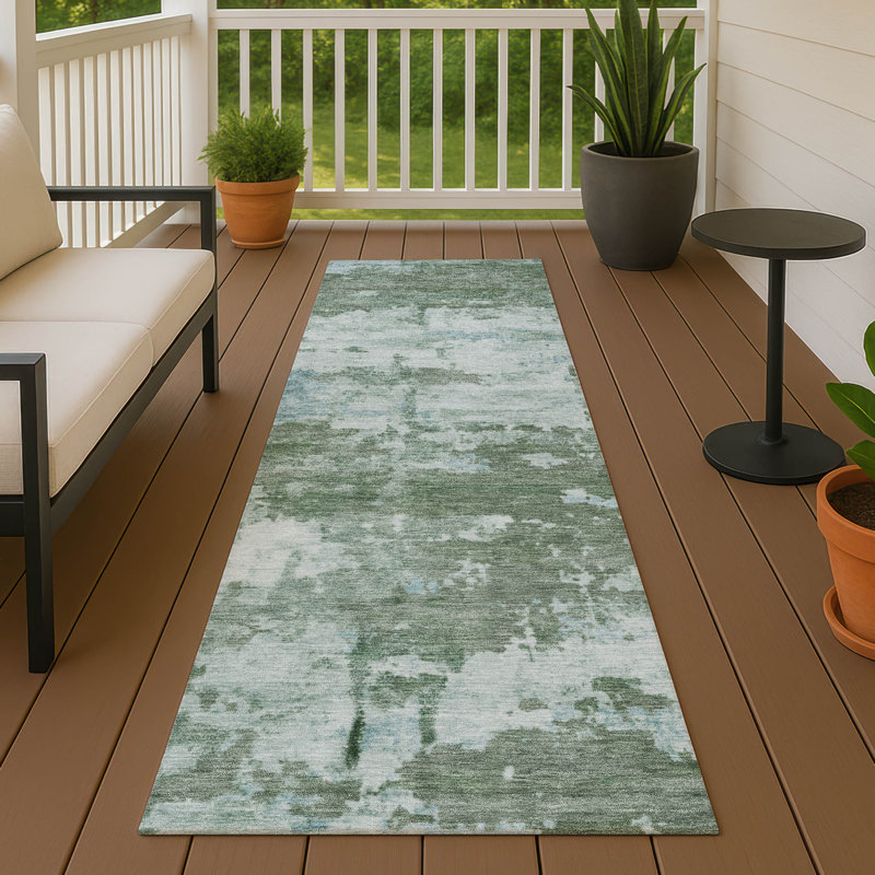 Machine Washable Indoor/Outdoor Jadiel ACN2362 Abstract Rug, Runner 2'3" x 7'6"