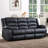 Lamyiah 3-Piece Soft Faux Leather Manual Reclining Living Room Set with Cup Holders and Console-101416538