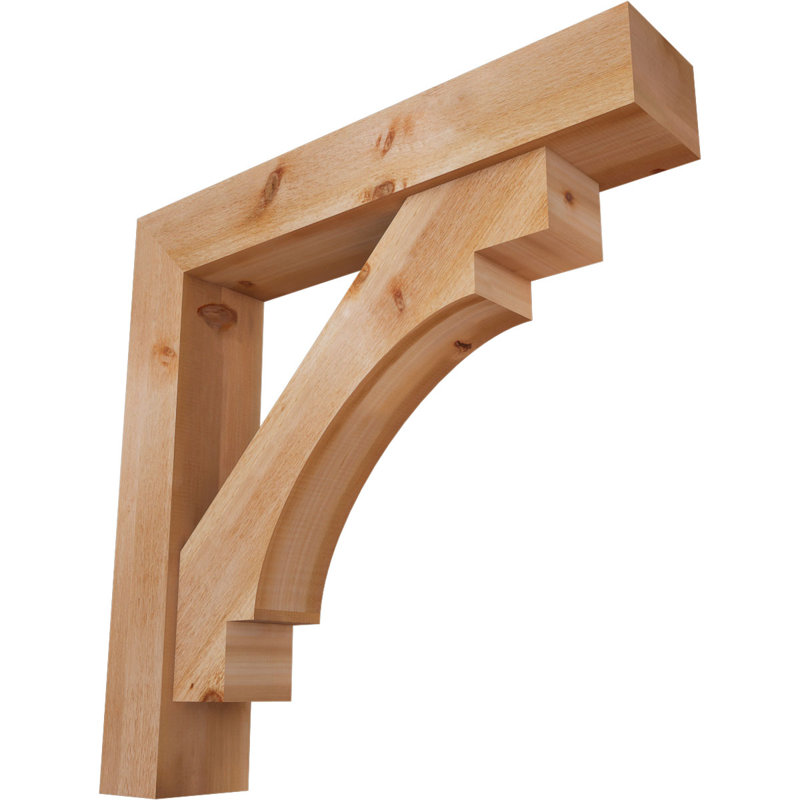 Support Merced Block avec support décalé, 42 x 42, Cèdre rouge occidental de l 8 po (scié brut)