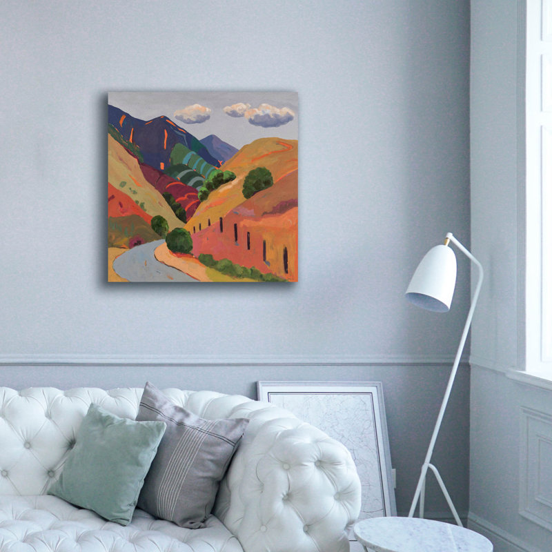  «Wanaka Valley» par Jenny Wantuch, art mural sur toile, 37 po x 37 po, H 37 po x l 37 po