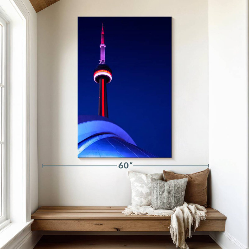 Aime CN Tower Spire Lights, 51" H x 34" W