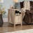 Modern Side Table With Pull-Out Shelf And Drawer, Durable Metal Runners, Safety Stops, And Versatile Storage Design