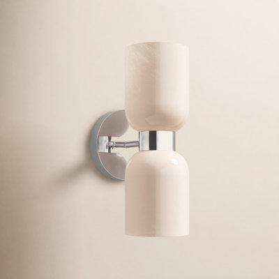 Viviana Eugenie 2-Light Steel Dimmable Armed Sconce