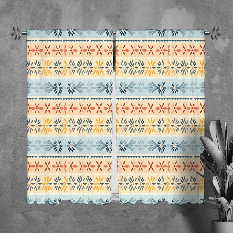 Paire de rideaux obscurcissant en polyester Kishore, L 20 po x L 82 po