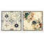 Angeline - Ensemble de 2 collages carrés à formes abstraites-102162821-102162823