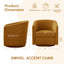 Fauteuil d'appoint pivotant en chenille-516561334