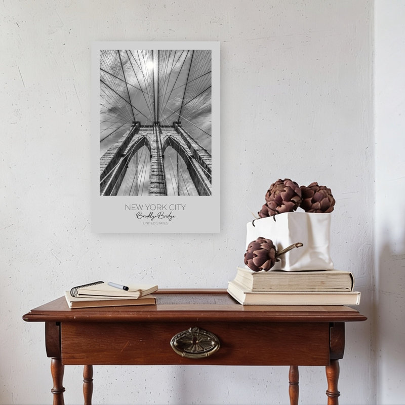 Art contemporain de Brooklyn Bridge, H 24 po x l 16 po
