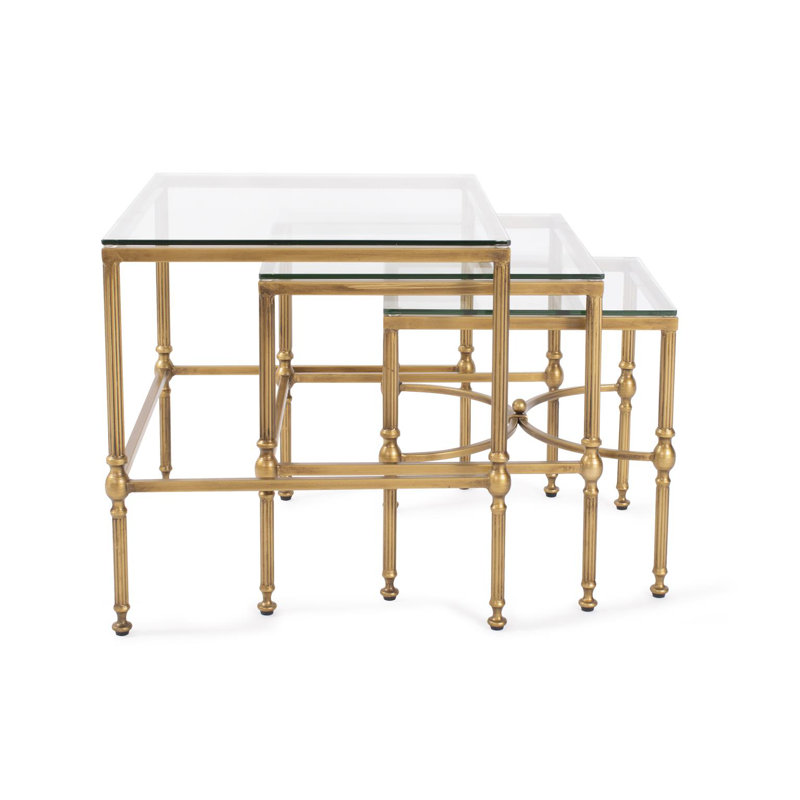 Bonnifait Antique Gold Nesting Tables