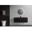 Meuble-lavabo flottant noir 48 po avec lavabo intégré Edom