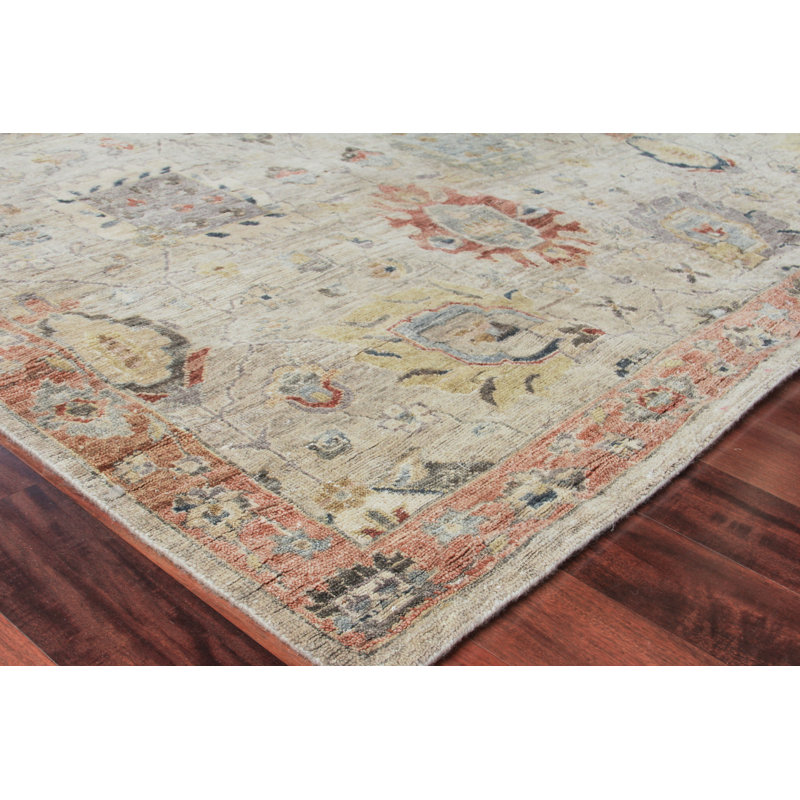 Heirloom Wool Floral Area Rug, Rectangle 14' x 18'