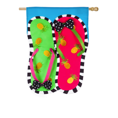 Double Sided 44 in. H x 28 in. W Polyester House Flag