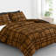 Microfiber Chequered Duvet Cover Set-126672158