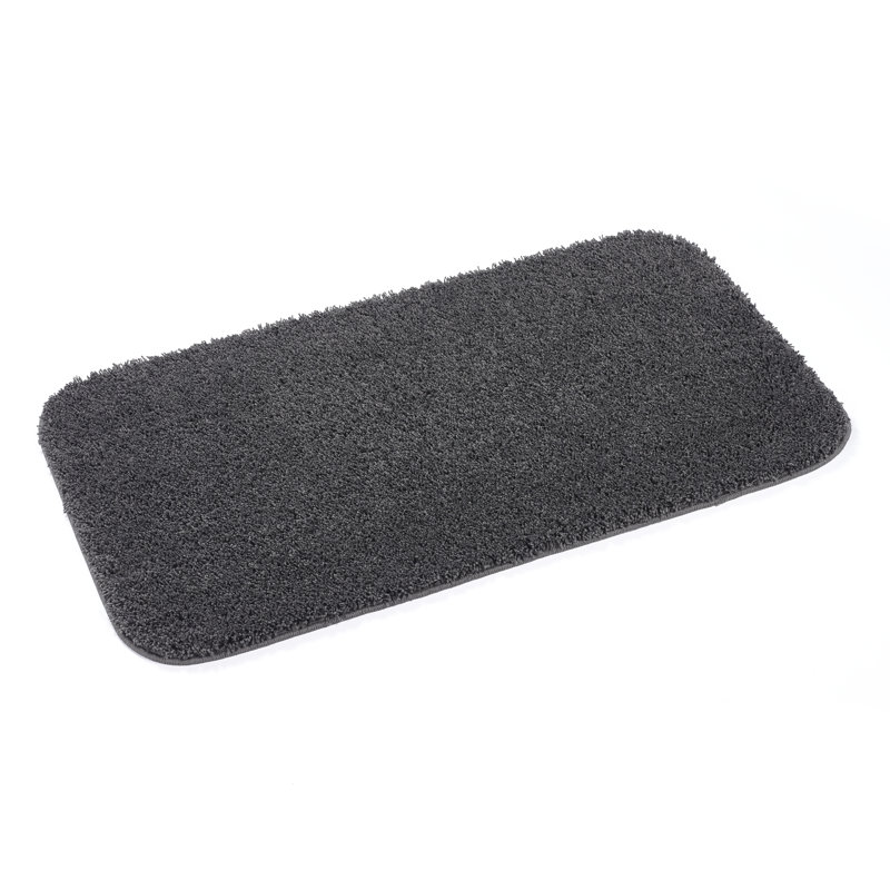 Buddy Shaggy Bath Mat, Grey, 80cm L x 50cm W