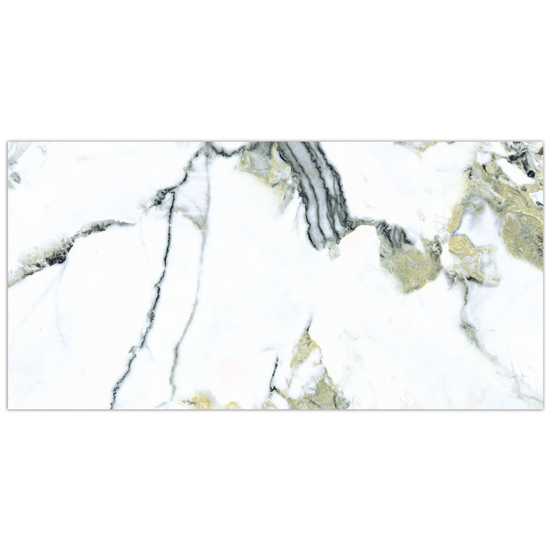 Touche 11-3 / 4 po X 23 1/2 po Carreau de porcelaine pour plancher et mur