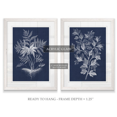 " Lustr Foliage Chintz I " by Vincent Van Gogh 2 - Pieces
