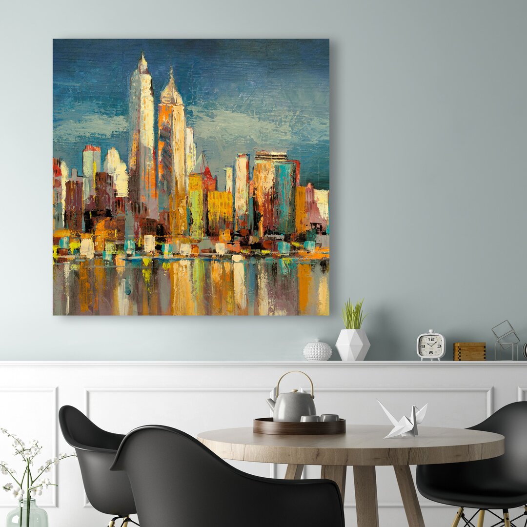 Wandbild New York, Morning Reflections von Matt Spencer