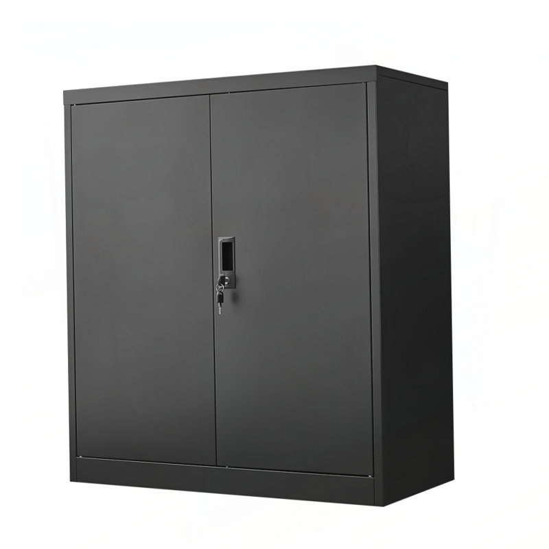 Adjustable Storage Locker with Secure Door Locks and Two Shelves, Ideal for Home, Office, School, and Garage Organization
