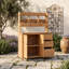 Banc de rempotage extérieur avec 6 tiroirs, armoire à tablettes réglables, crochets latéraux et plan de travail spacieux pour le jardin-521737480