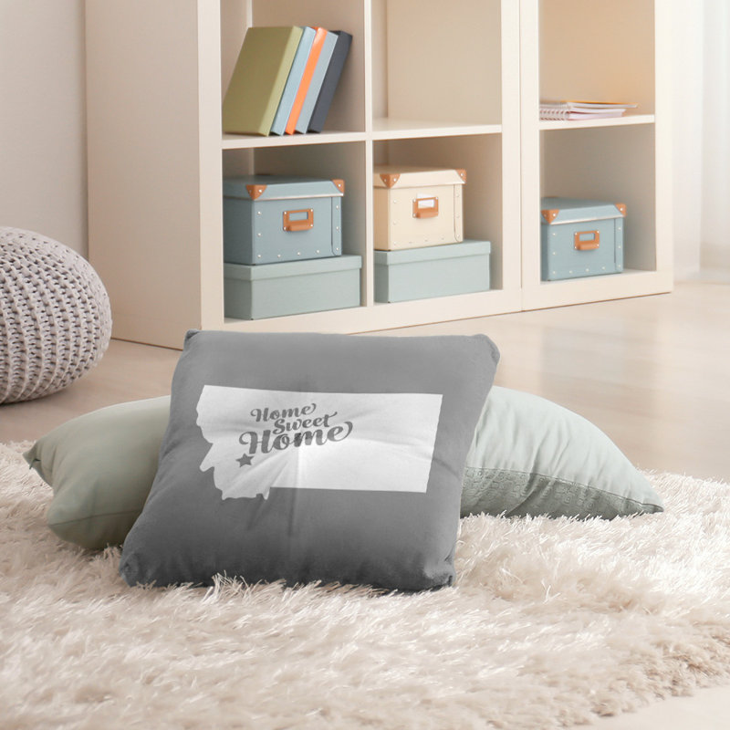 Coussin Sweet Home, Butte, 26 po x 26 po, Mauve