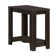 Table d'appoint de style transitionnel en stratifié pouvant servir de table de lampe, table de chevet, table de bout