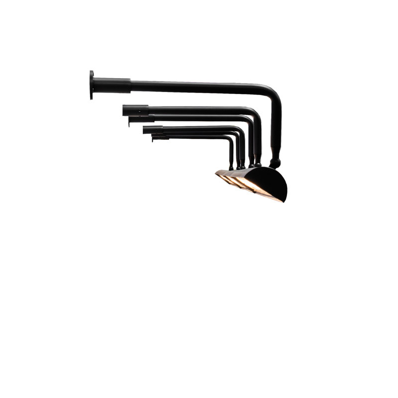 LED Armed Sconce, 8.25" H x 216" W x 14.25" D, 75 W