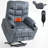 Upholstered Heated Massage Chair-1467218820