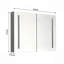 40 po X P 30 po Grande armoire à pharmacie rectangulaire en aluminium avec miroir H H