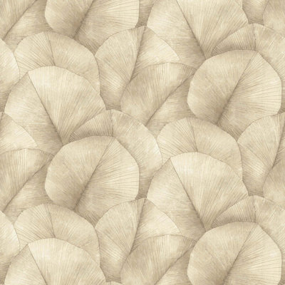 Kumano Repeatable Palm Leaf 4-Panel Wall Mural