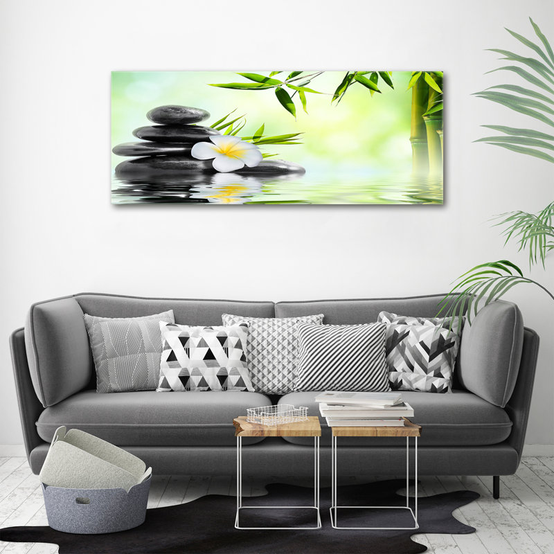 Orchid And Bamboo - Wrapped Canvas Print