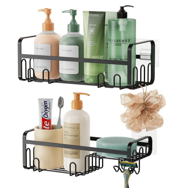 Murguia Adhesive Stainless Steel Shower Shelf