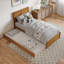 Lit plateforme en bois massif avec pied de lit et gigogne Lamarkus-1564552249-1602347309