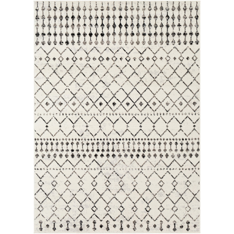 Malena Black/Off-White Rug, Rectangle 140 x 200cm