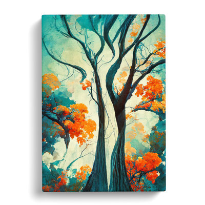 Pretty Abstract Trees - Wrapped Canvas