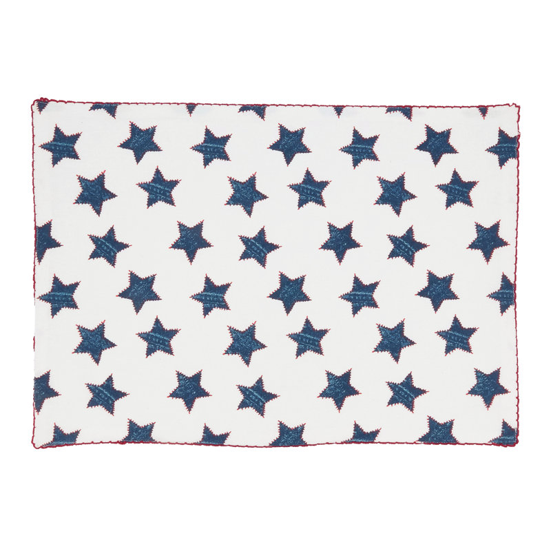 Napperon Whipstitch Stars (ensemble de 4) - Linge de table Americana Star
